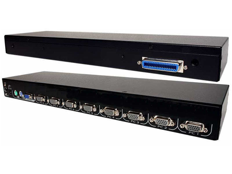 SL2-18U - LCD console with 8-port combo (USB+PS/2) KVM switch