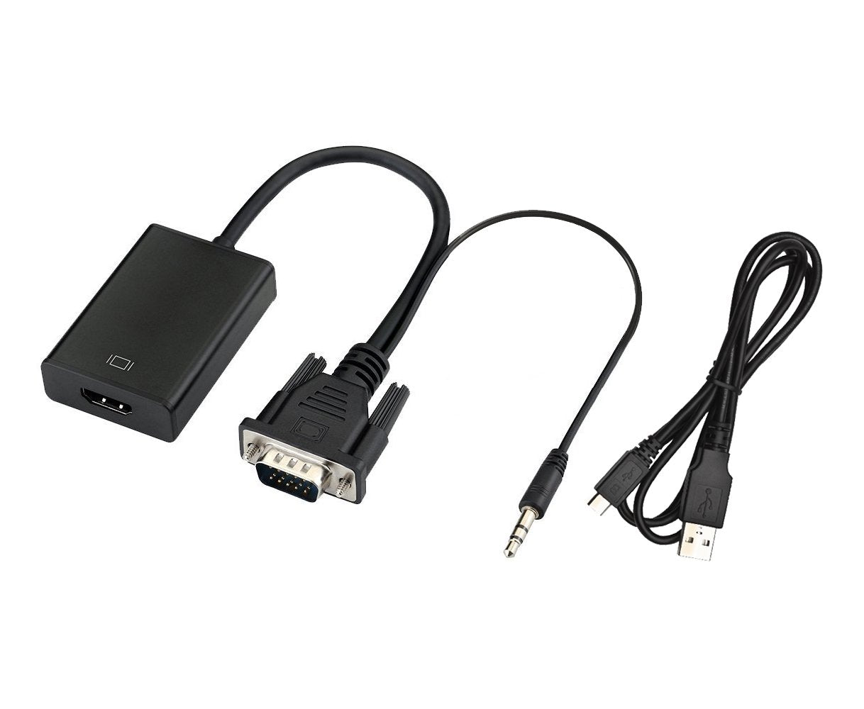 CVH-201A VGA to HDMI Converter with 3.5 mm Audio Jack