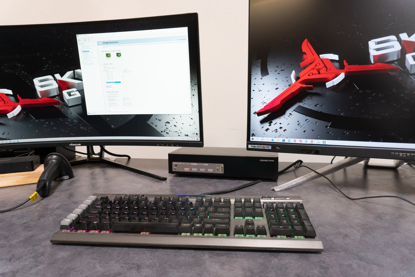 UDP2-14AP KVM switch in a work setting