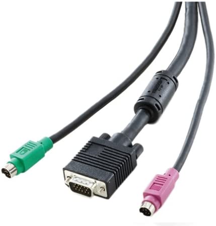 PS Series PS2/HDB-15 Premium Shielded 3-in-1 KVM Cable