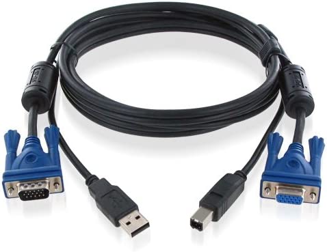 SPU Series USB/VGA (male to female) 2-in-1 KVM Cable