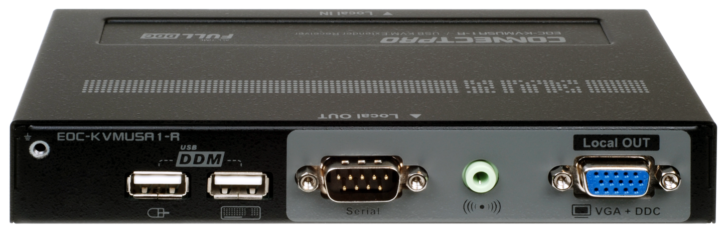 EOC-KVMUSA1 KVM Console Extender for Video, USB, Serial, and Audio over CATx Cable