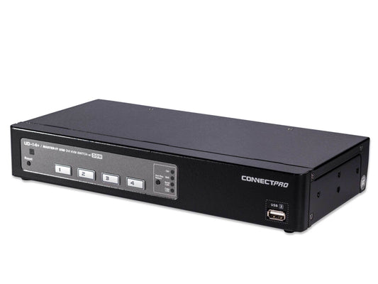 UD-14+ DVI-D KVM switch for One Monitor and Four Computers