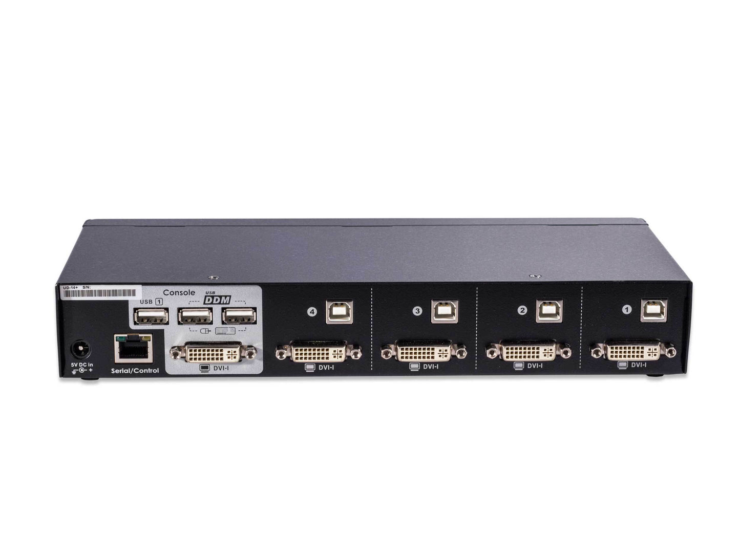UD-14+ DVI-D KVM switch for One Monitor and Four Computers