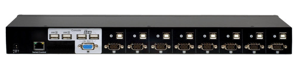 UR-18+ VGA KVM Switch for One Monitor and Eight Computers